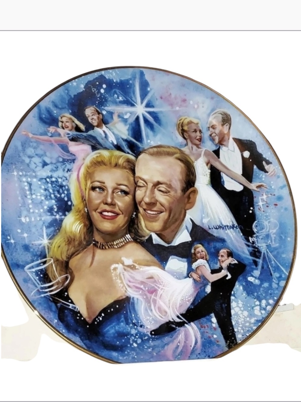 1978 Fred and Ginger Collector Plate Numbered The Golden Age Of Cinema MGM (J5)